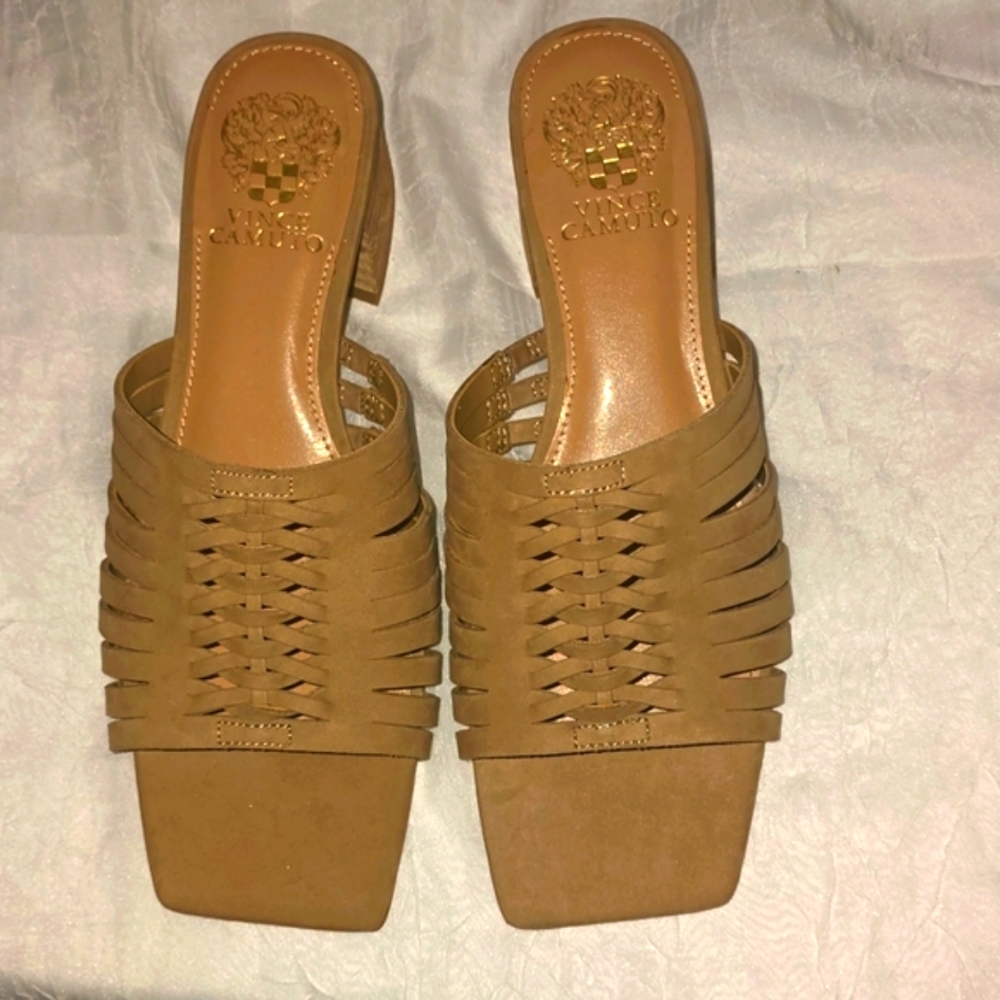 Vince Camuto Womens Sawenna Block Heel Sandals Size 8M